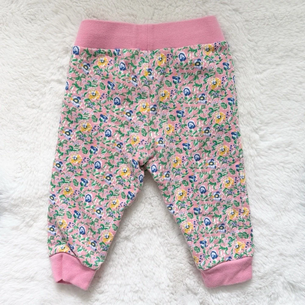 Ralph Lauren Baby Cotton Blend Floral Jogger Sweatpants size 12 mos